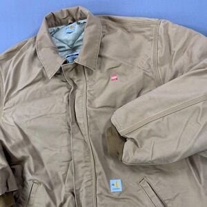 Carhartt FR Jacket Mens 3XL Tall Brown Flame Resistant Insulated Workwear HRC 4
